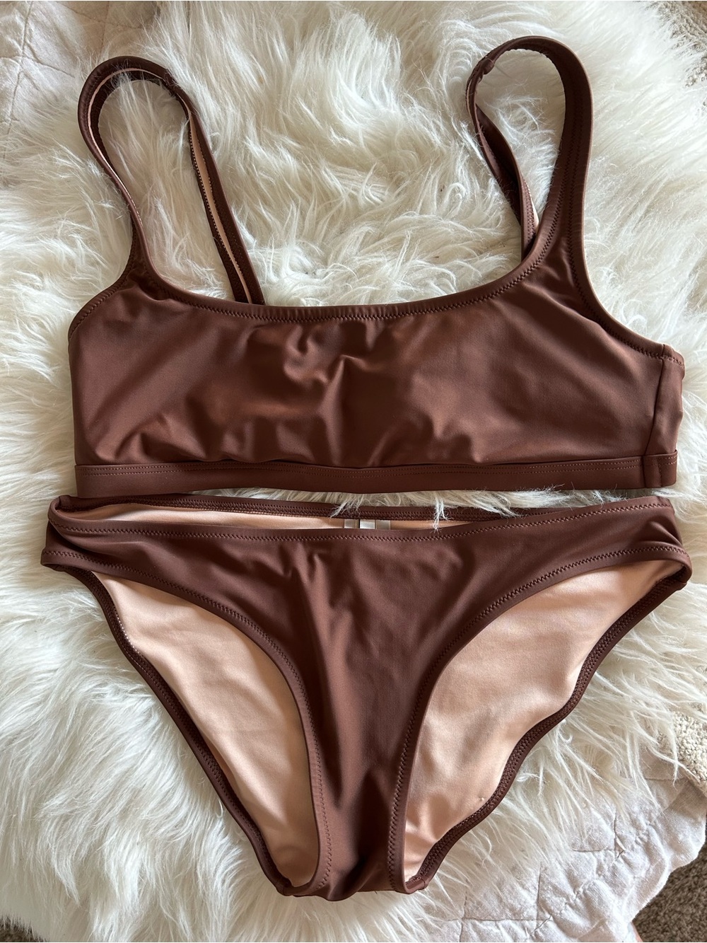 Madewell Brown Scoop Bikini Set